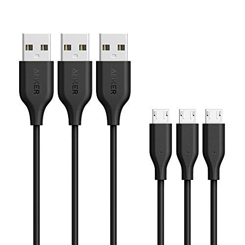 Normally $11, this 3-pack of micro-USB cables is 30 percent off today (Photo via Amazon)