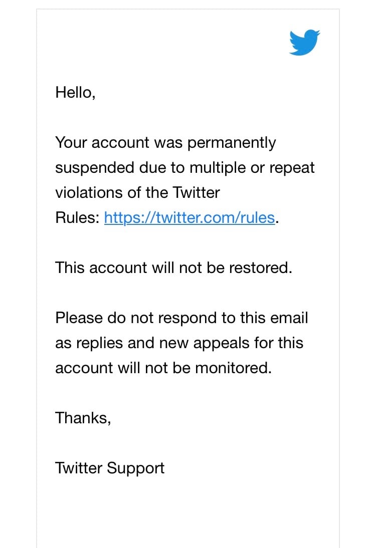 Twitter Email To Jesse Kelly (Screenshot)