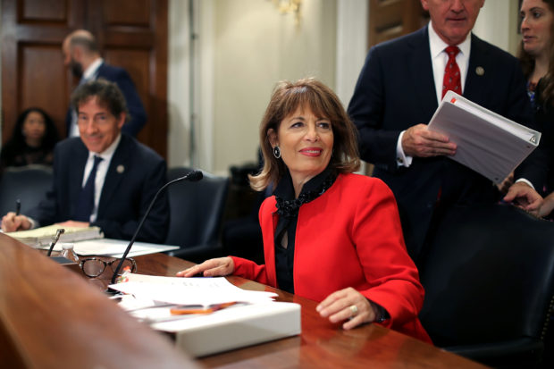 WASHINGTON, DC - DECEMBER 07: Rep. Jackie Speier (D-CA) joins members of the House Administration Committee during a hearing on preventing sexual harassment in Congress in the Longworth House Office Building on Capitol Hill December 7, 2017 in Washington, DC. Committee members and staff tasked with handling sexual harassment cases in Congress agreed that the Congressional Accountability Act of 1995 needs to be revisited and reformed in the wake of recent accusations of harassment and resulting resignations. (Photo by Chip Somodevilla/Getty Images)