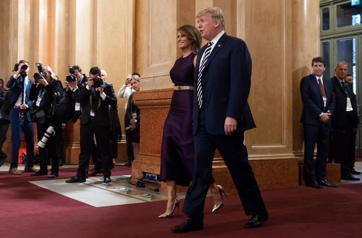 US President Donald Trump (R) and his wife US First Lady Melania Trump arrive to attend a gala at the Colon Theater in Buenos Aires, on November 30, 2018 in the sidelines of the G20 Leader's Summit. (Photo credit: SAUL LOEB/AFP/Getty Images)