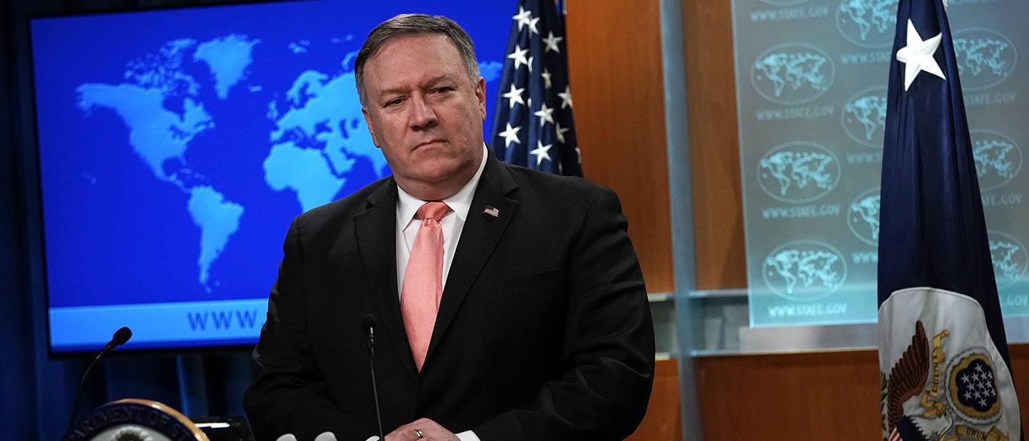 U.S. Secretary of State Mike Pompeo speaks to members of the media in the briefing room of the State Department October 23, 2018 in Washington, DC. Pompeo discussed various topics including the disappearance of journalist Jamal Khashoggi. (Photo by Alex Wong/Getty Images)