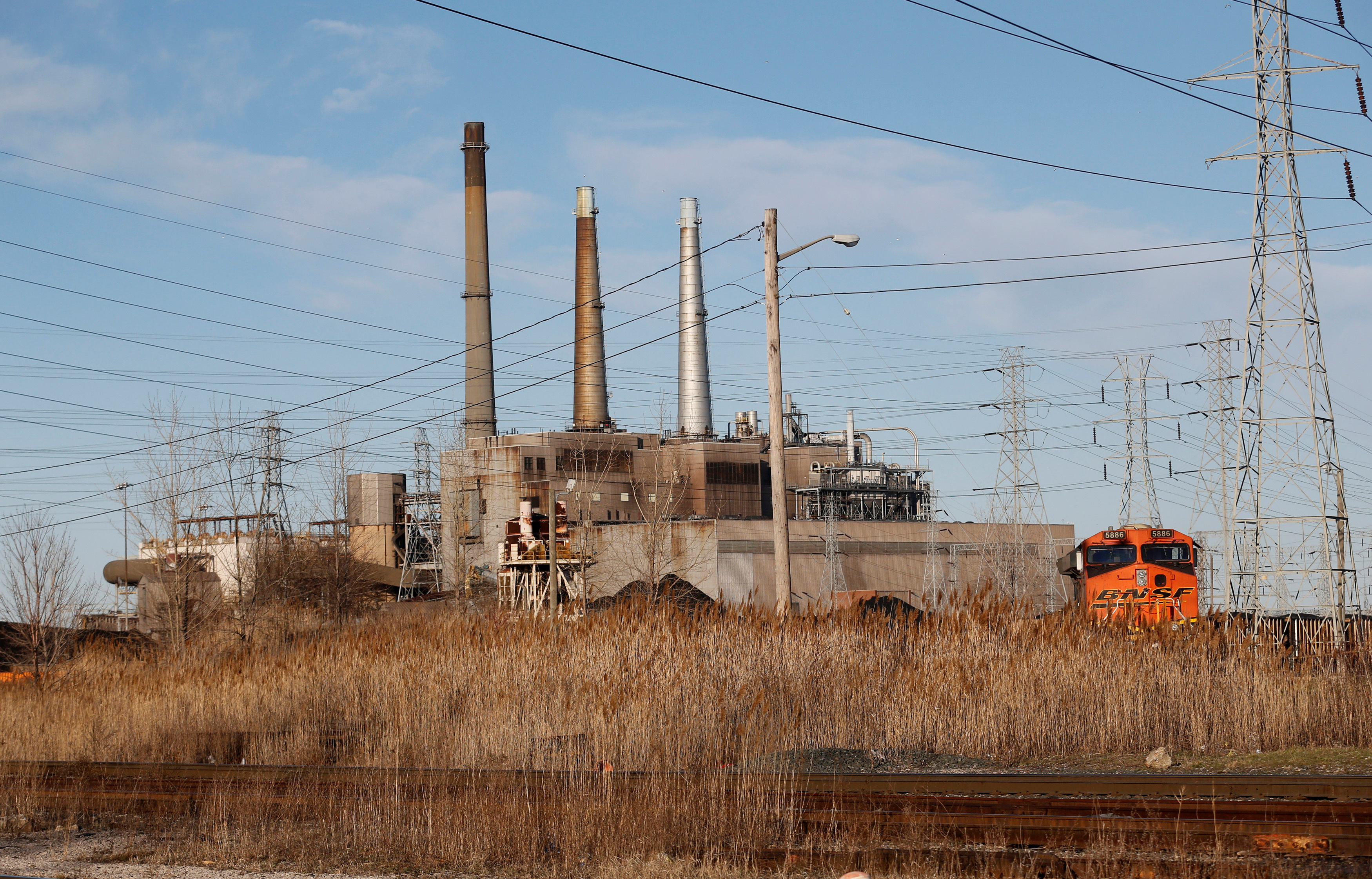The River Rouge Power Plant, a coal-fired electricity plant operated by DTE Energy