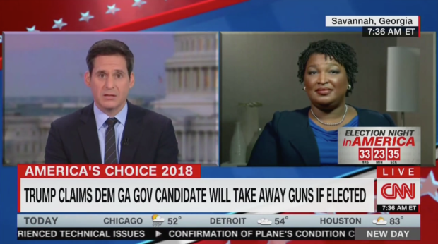 John Berman Interviews Stacey Abrams (CNN Screenshot: November 5, 2018)