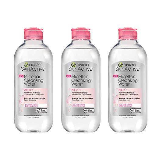 Normally $21, this 3-pack of cleansing water is 42 percent off today (Photo via Amazon)