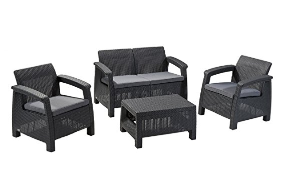 Normally $418, this #1 bestselling 4-piece furniture set is 35 percent off today (Photo via Amazon)
