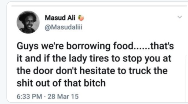 Masud Ali tweet