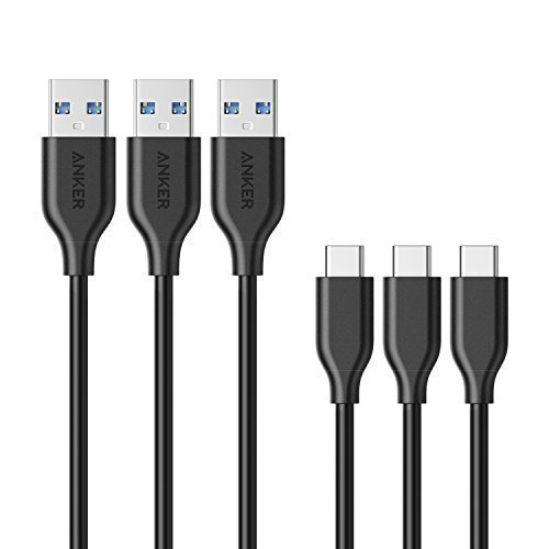 Normally $15, this 3-pack of USB-C cables is 27 percent off today (Photo via Amazon)