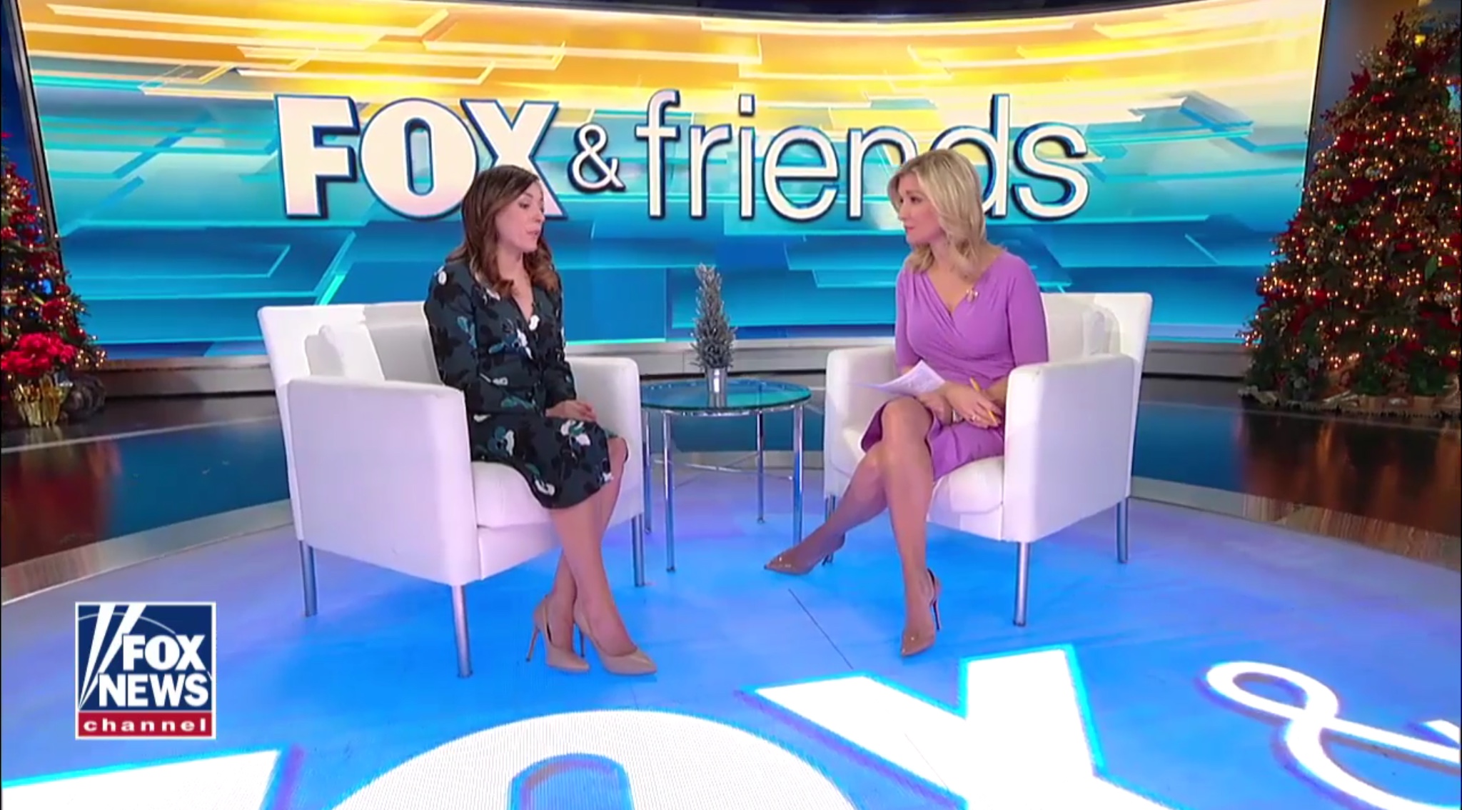 Actress Ashley Bratcher (L) discusses her role in the pro-life film “Unplanned,” with Ainsley Earhardt on “Fox & Friends,” Dec. 18, 2018. Fox News screenshot.