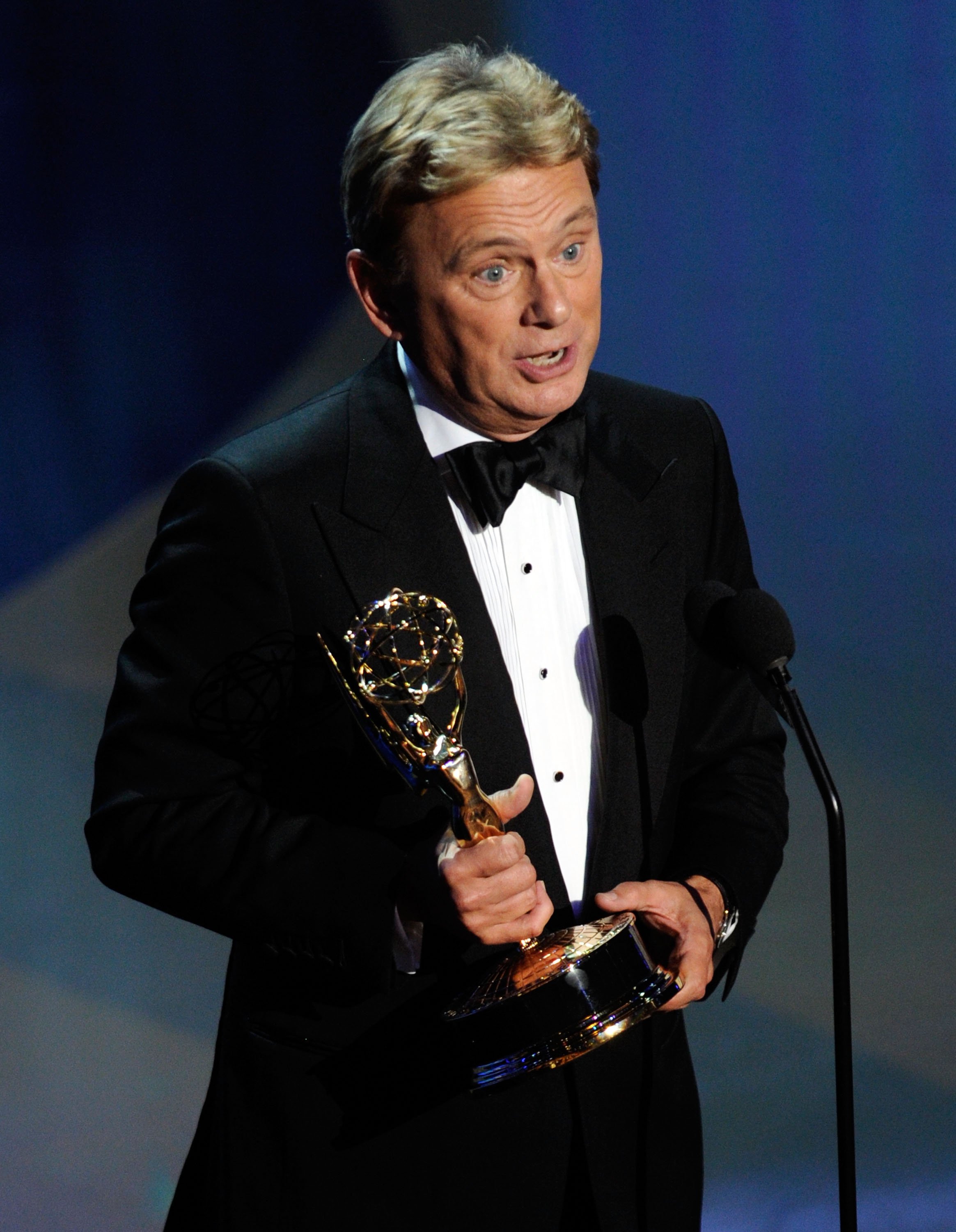 LAS VEGAS, NV - JUNE 19: Pat Sajak accepts the Lifetime Achievement Award onstage during the 38th Annual Daytime Entertainment Emmy Awards held at the Las Vegas Hilton on June 19, 2011 in Las Vegas, Nevada. (Photo by Ethan Miller/Getty Images)