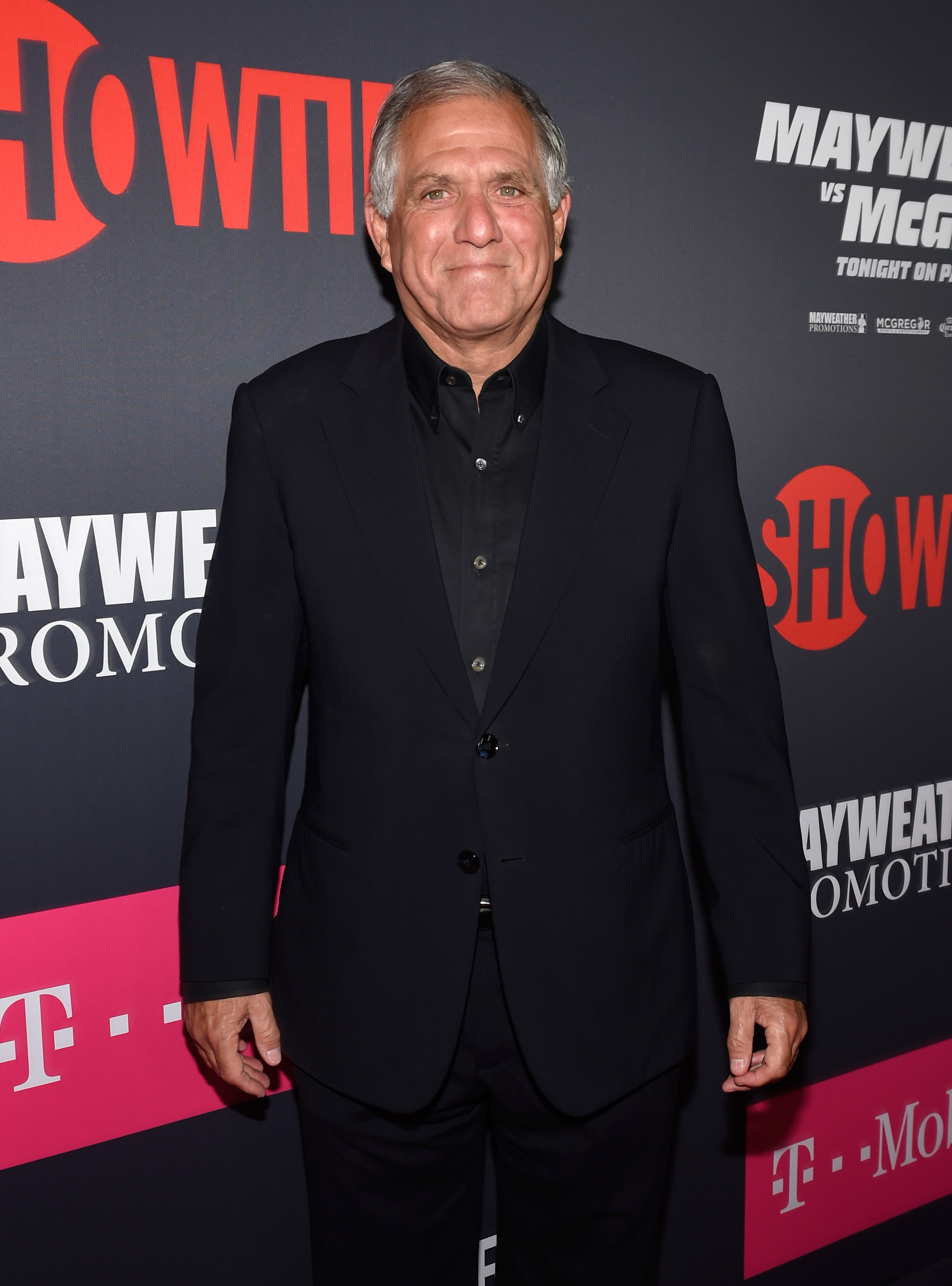 LAS VEGAS, NV - AUGUST 26: CBS Chief Executive Officer Leslie Moonves arrives for T-Mobile's Showtime, WME IME and Mayweather Promotions VIP Pre-Fight Party for Mayweather vs. McGregor at T-Mobile Arena on August 26, 2017 in Las Vegas, Nevada. (Photo by David Becker/Getty Images for Showtime)