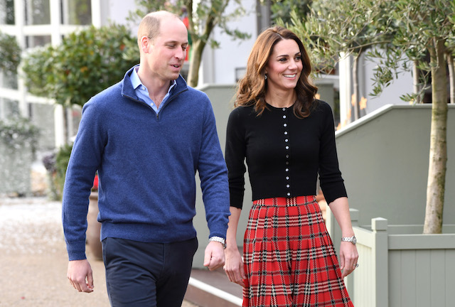 Prince William, Duke of Cambridge and Catherine, Duchess of Cambridge host a Christmas party to deliver a message of support to deployed personnel serving in Cyprus and their families over the festive period, at Kensington Palace on December 04, 2018 in London, England. Approximately 7,500 military personnel are currently serving overseas at Christmas. (Photo by Stuart C. Wilson/Getty Images)