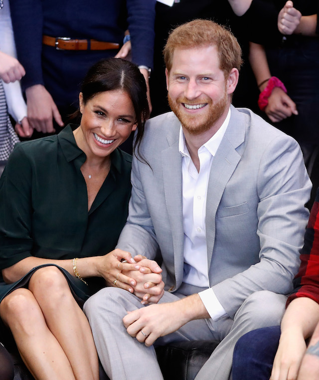 Meghan, Duchess of Sussex and Prince Harry, Duke of Sussex make an official visit to the Joff Youth Centre in Peacehaven, Sussex on October 3, 2018 in Peacehaven, United Kingdom. The Duke and Duchess married on May 19th 2018 in Windsor and were conferred The Duke & Duchess of Sussex by The Queen. (Photo by Chris Jackson/Getty Images)