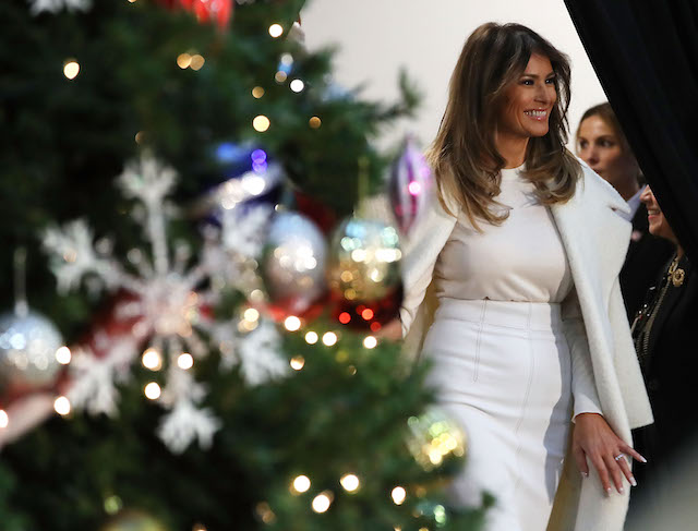 Melania Trump on December 7, 2017 in Washington, DC. (Photo by Mark Wilson/Getty Images)