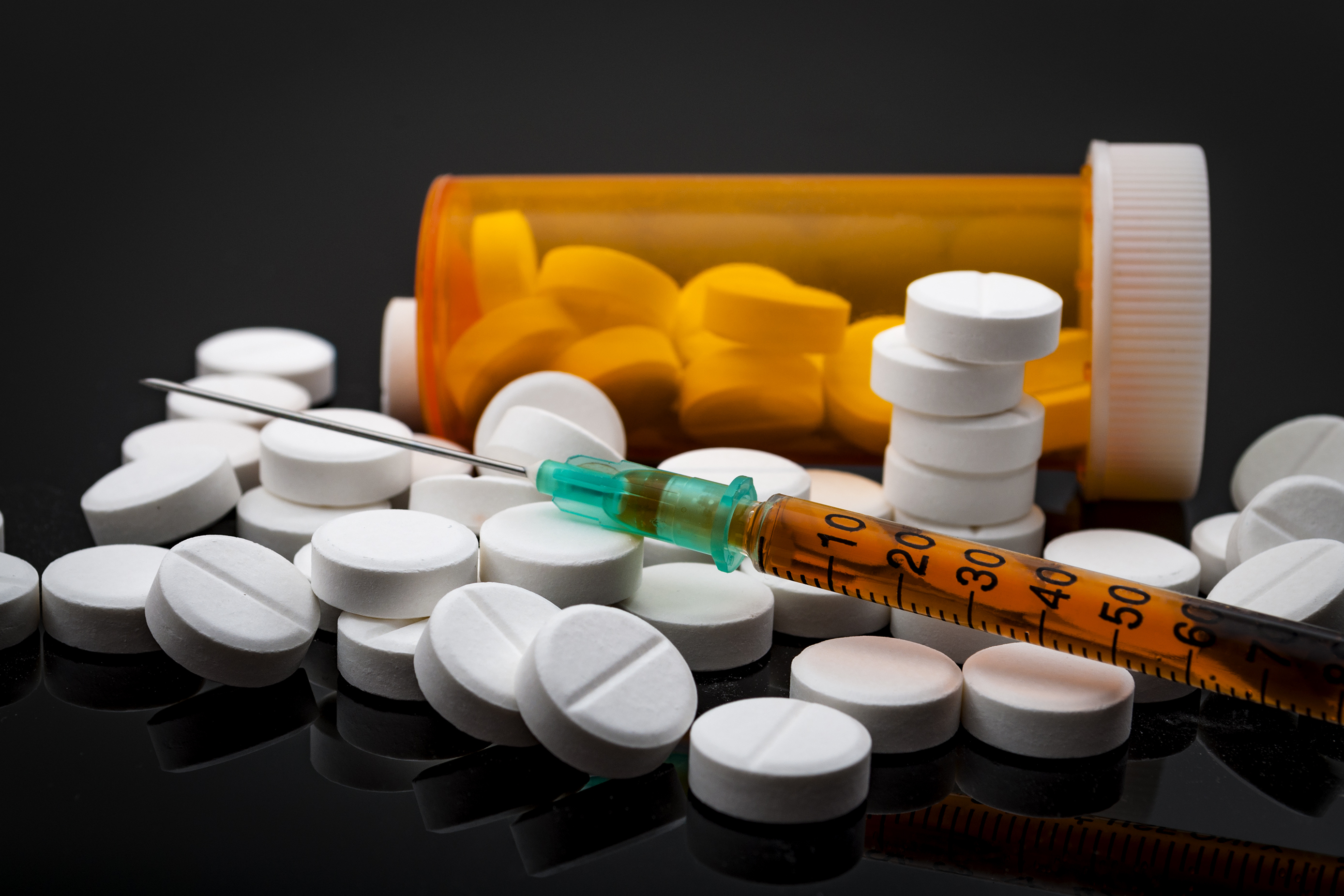 Pictured is the concept of the opioid epidemic. SHUTTERSTOCK/Victor Moussa 