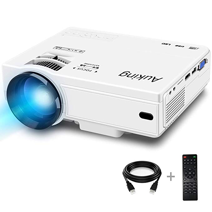 Normally $90, this projector is 34 percent off when you clip the coupon (Photo via Amazon)