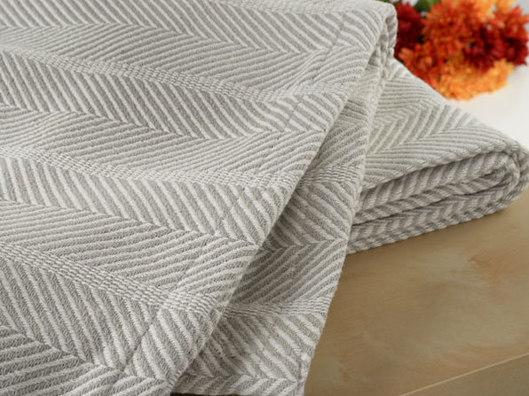 Normally $180, this cotton weave blanket is 81 percent off