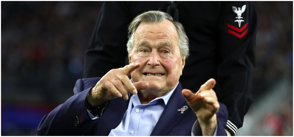 George H W Bush Shaved His Head To Support Secret Service Agent S Sick Son The Daily Caller