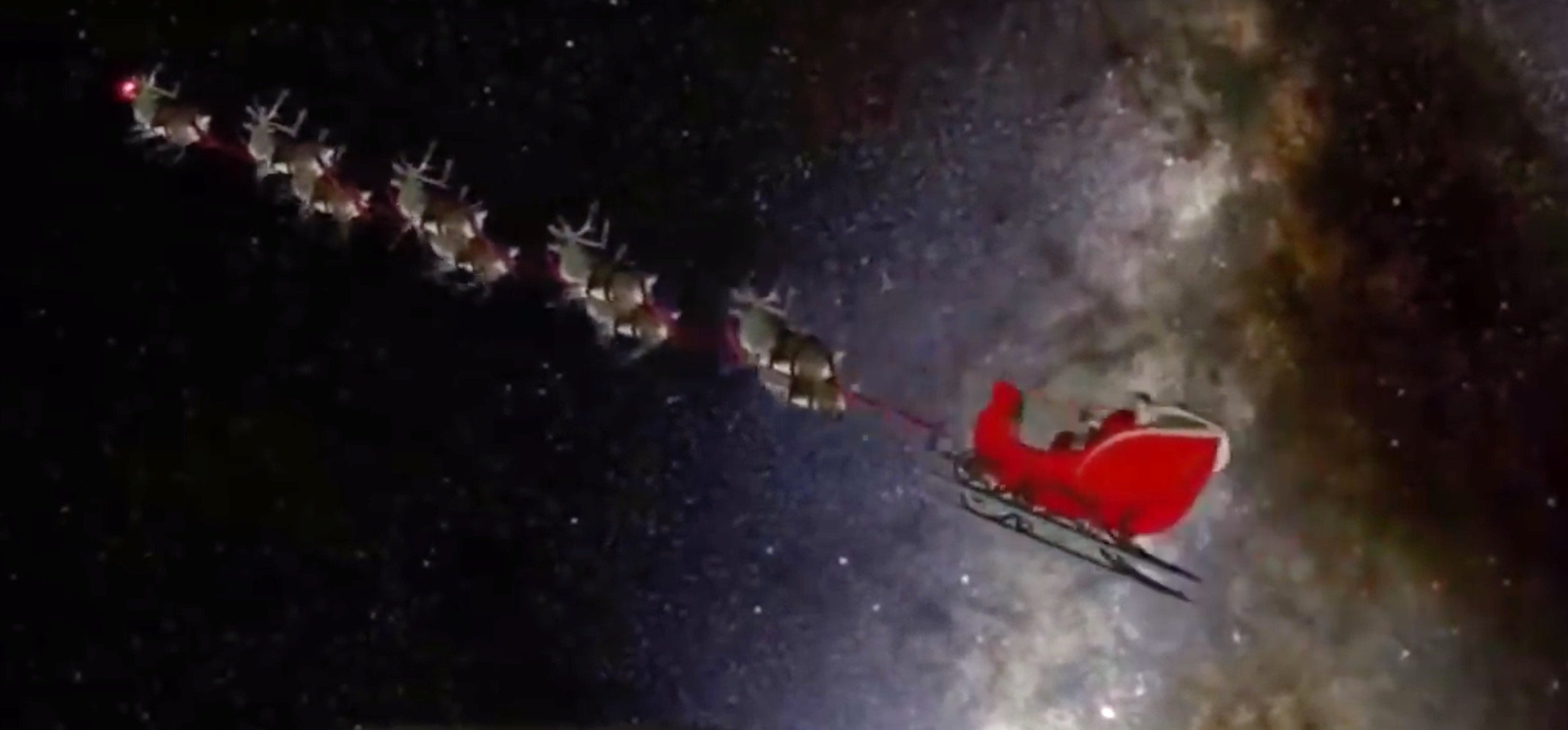 NORAD tracks Santa Claus in 2017. Screen Shot/YouTube/TBZ Trackers
