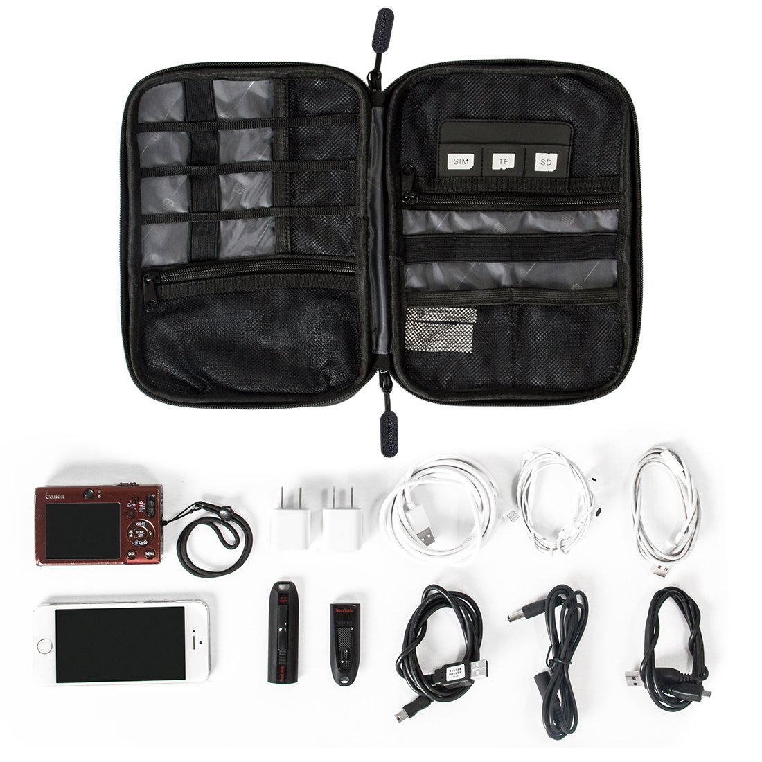 Normally $26, this electronics organizer is 54 percent off with this code (Photo via Bagsmart)