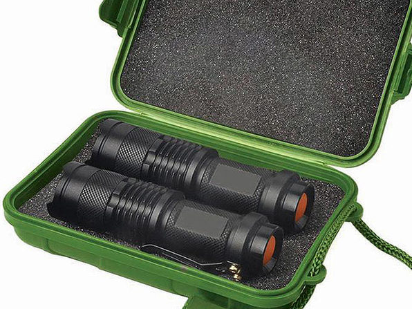 Normally $100, this 2-pack of tactical flashlight is 80 percent off