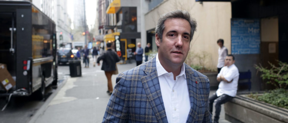 NEW YORK, NY - APRIL 13: Michael Cohen, President Donald Trump's attorney, walks to the Loews Regency hotel on Park Ave on April 13, 2018 in New York City. Following FBI raids on his home, office and hotel room, the Department of Justice announced that they are placing him under criminal investigation. (Photo by Yana Paskova/Getty Images)