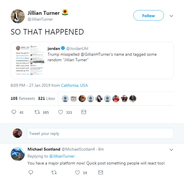 Jillian Turner tweet