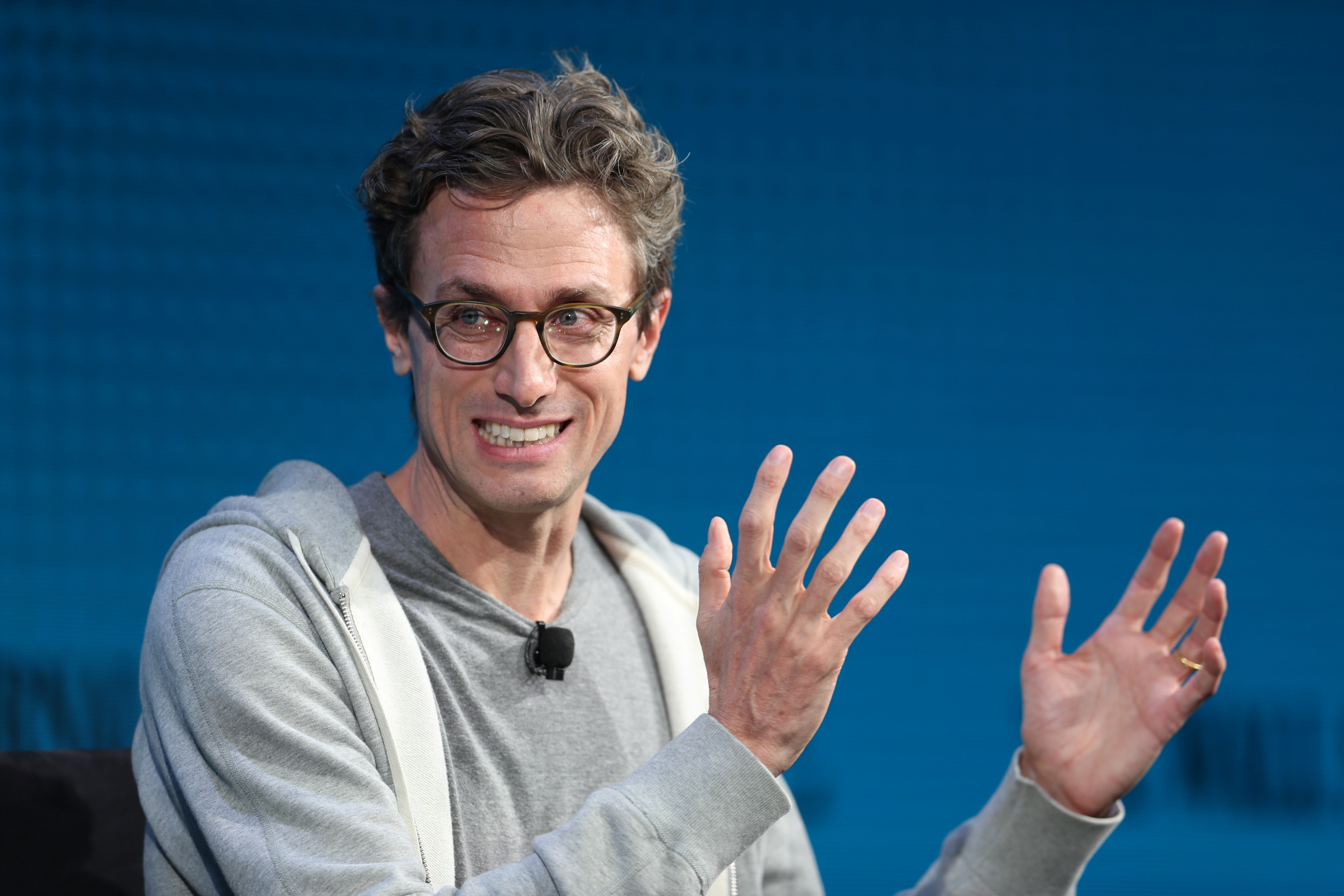 Jonah Peretti, Founder and CEO, Buzzfeed, speaks at the Wall Street Journal Digital Conference in Laguna Beach, California, U.S. October 18, 2017. REUTERS/Lucy Nicholson