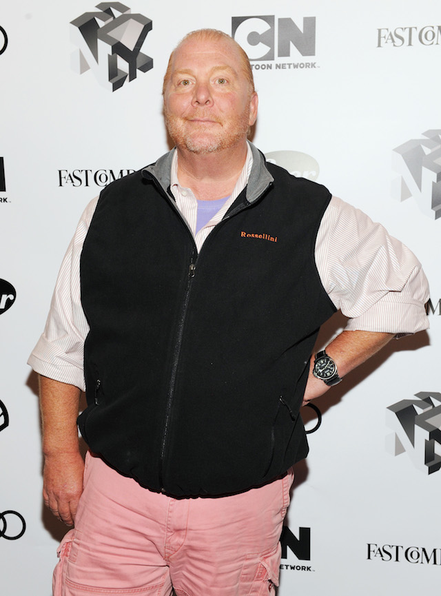 Mario Batali attends Passion Play: How Jessica Alba and Mario Batali Created Multichannel Marvels during the Fast Company Innovation Festival at 92nd Street Y on October 25, 2017 in New York City. (Photo by Craig Barritt/Getty Images for Fast Company)