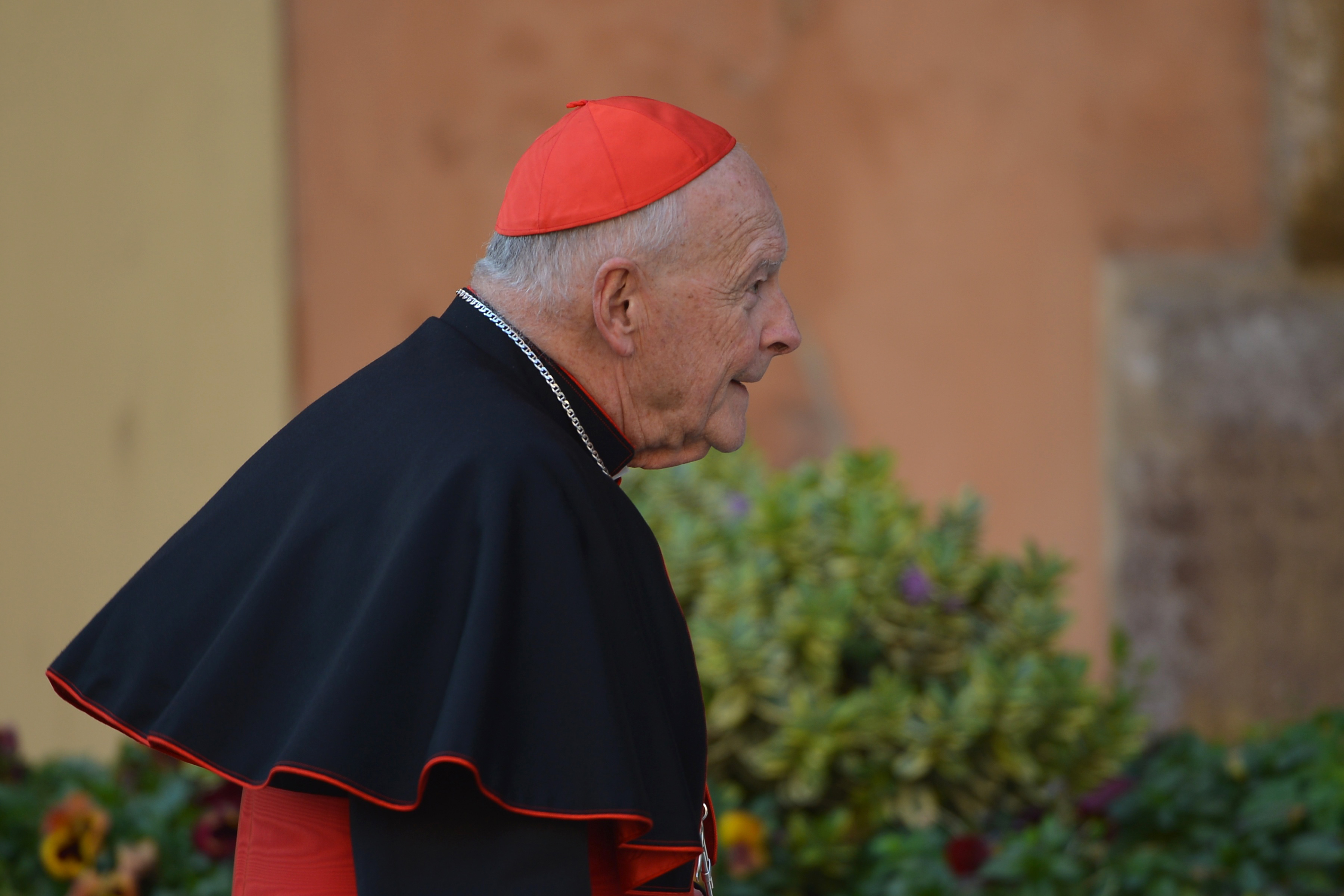 US cardinal Edgar Theodore McCarrick arrives for talks ahead of a conclave to elect a new pope on March 4, 2013 at the Vatican. The Vatican meetings will set the date for the start of the conclave this month and help identify candidates among the cardinals to be the next leader of the world's 1.2 billion Catholics. (VINCENZO PINTO/AFP/Getty Images)