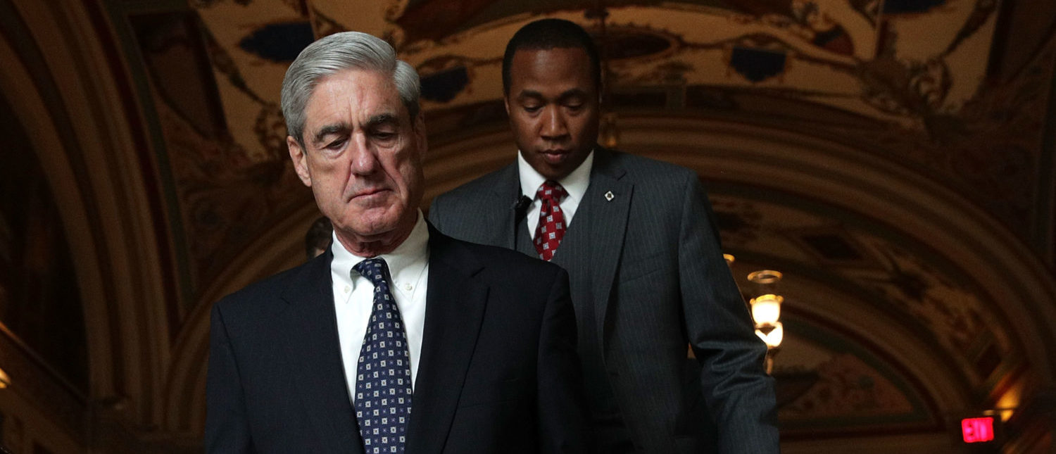 Special counsel Robert Mueller arrives at the U.S. Capitol for closed meeting with members of the Senate Judiciary Committee. (Alex Wong/Getty Images)