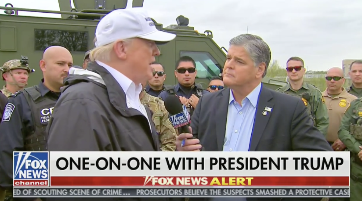 Sean Hannity interviewing President Trump (Fox News 1/10/2019)