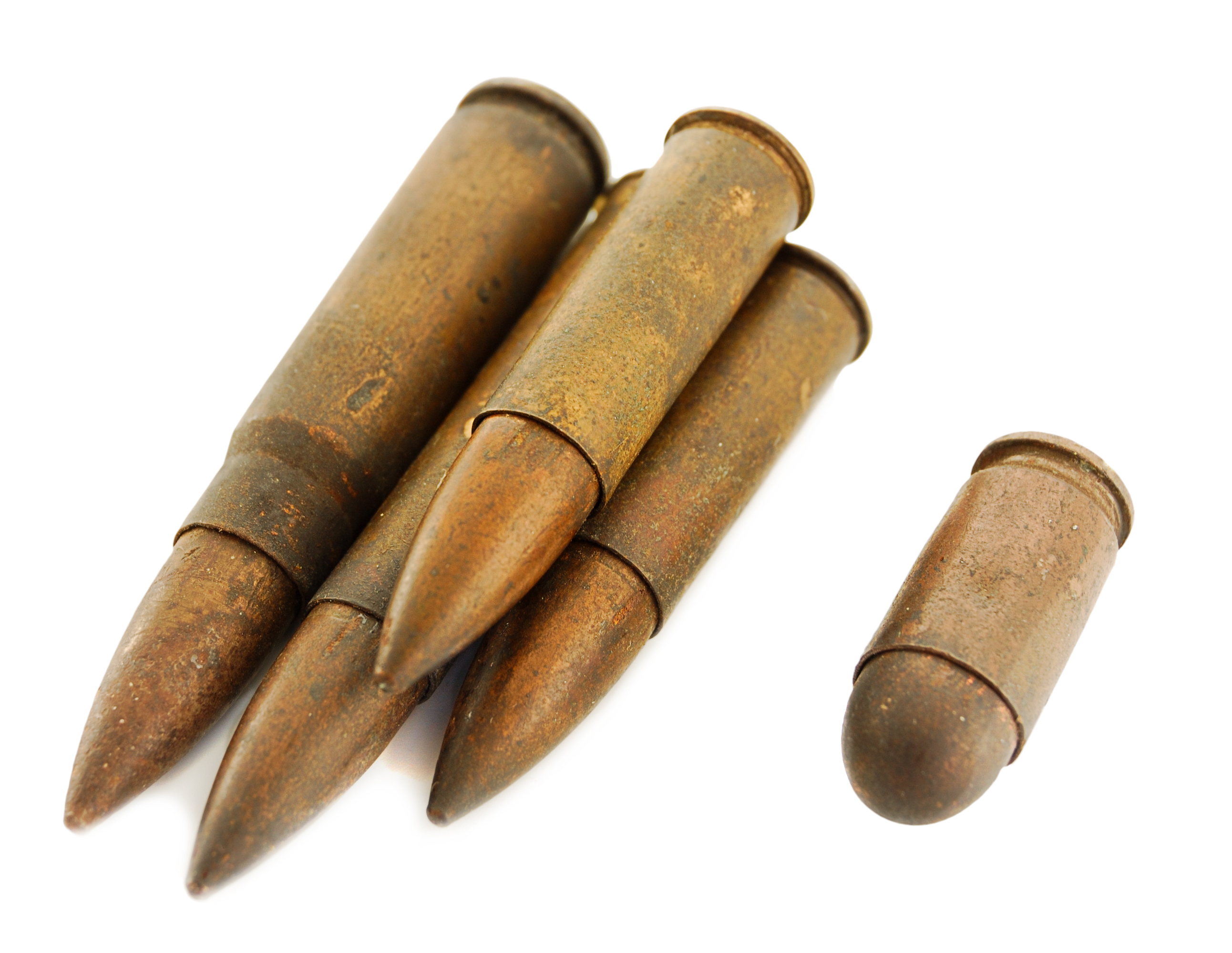 Set of old shells from World War II. (Shutterstock/Mettus)