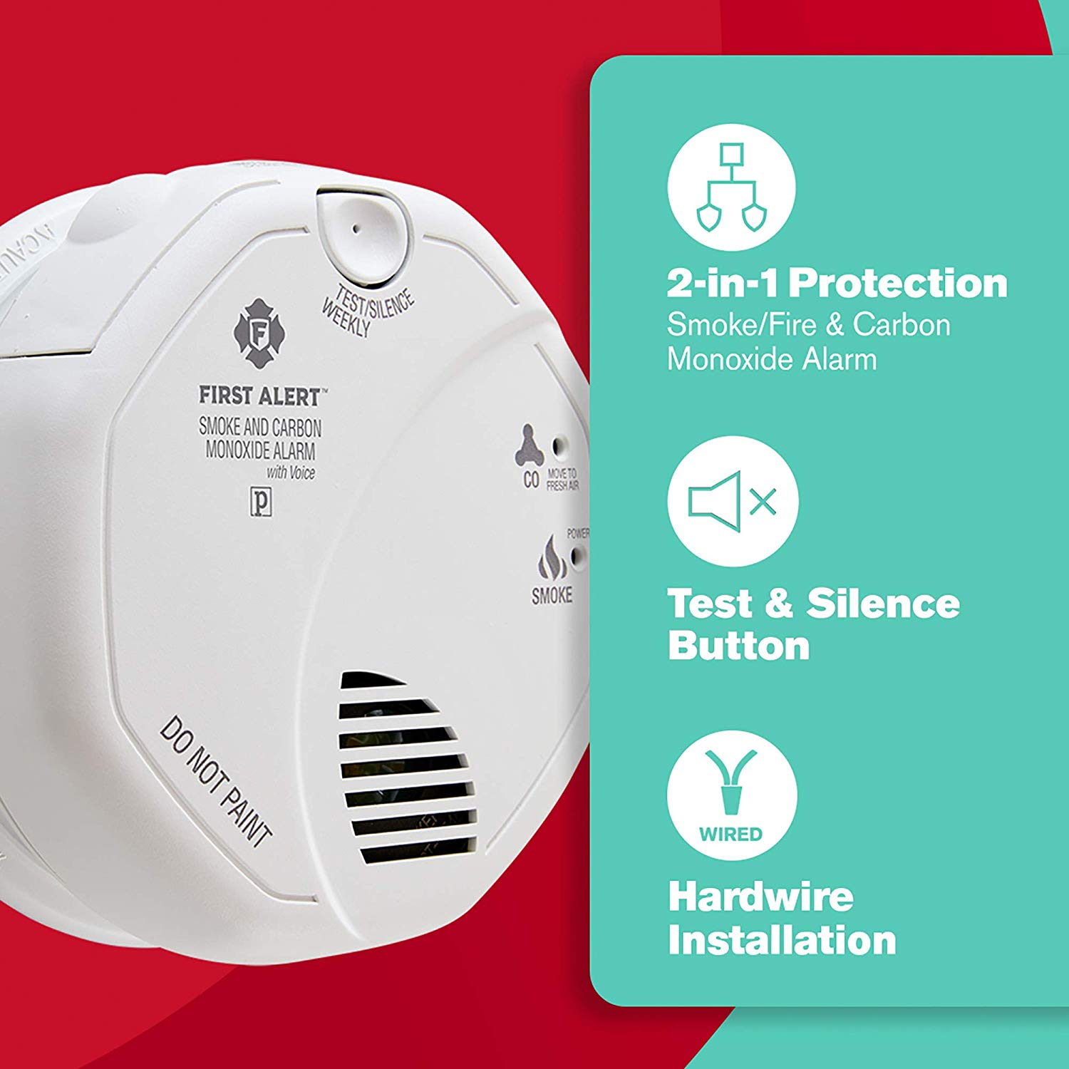 Get a 3-pack of FirstAlert Talking Smoke Detectors today (Photo via Amazon)