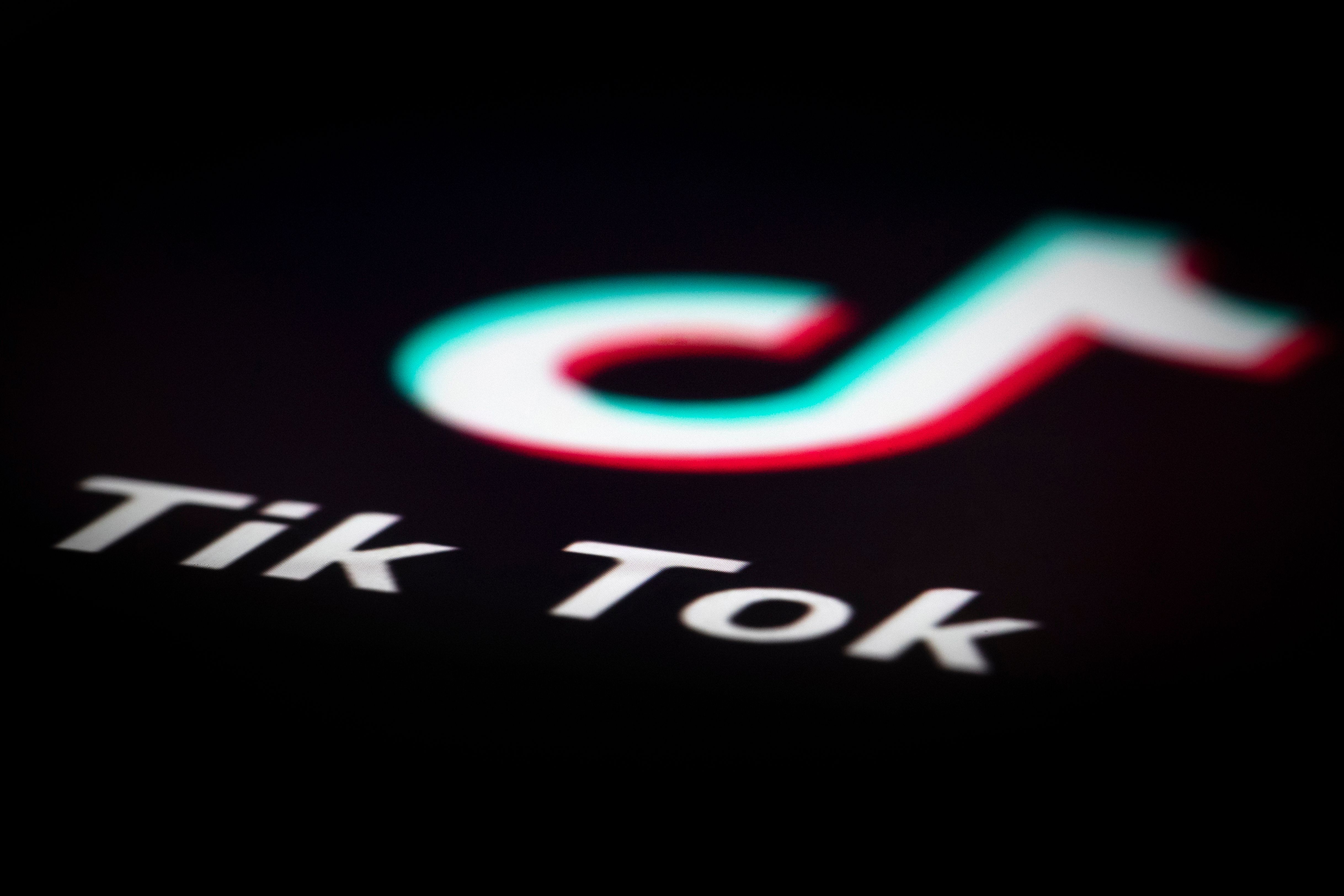 A photo taken on December 14, 2018 in Paris shows the logo of the application TikTok. - (JOEL SAGET/AFP/Getty Images)