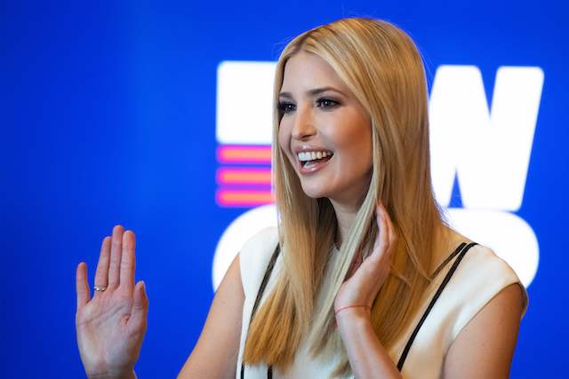 Ivanka Trump speaks during the Women's Global Development and Prosperity Initiative roundtable in Washington, DC, on February 7, 2019. (Photo credit: JIM WATSON/AFP/Getty Images)