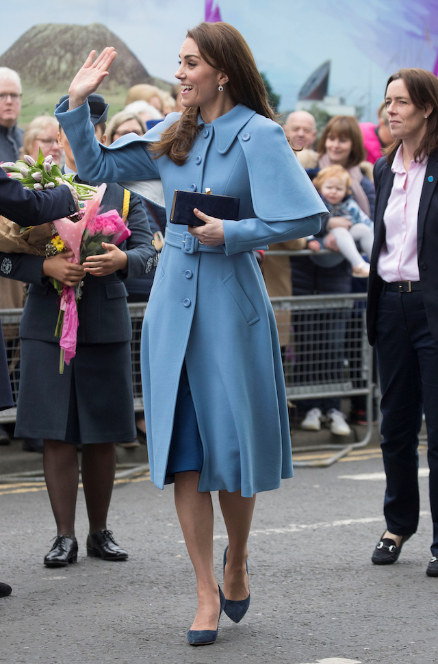 Britain's Catherine Duchess of Cambridge is seen on a walkabout outside the Braid Centre in Ballymena, Northern Ireland February 28, 2019. Stephen Lock/Pool via REUTERS