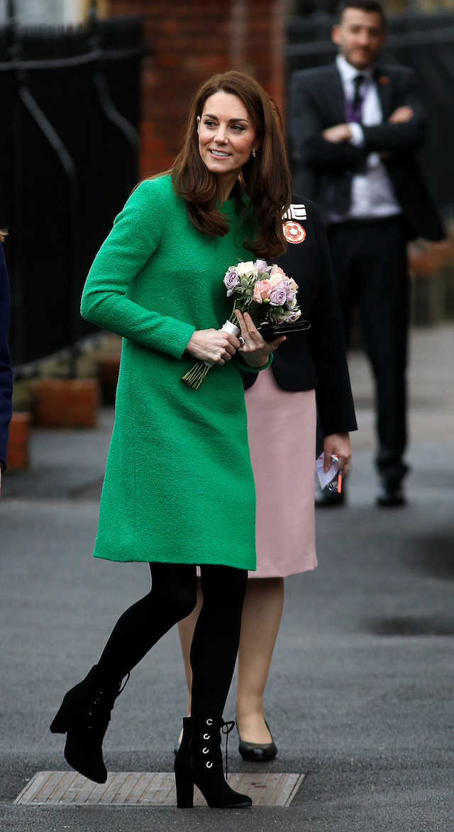 Britain's Catherine, the Duchess of Cambridge leaves Lavender Primary School in London, Britain, February 5, 2019. REUTERS/Peter Nicholls