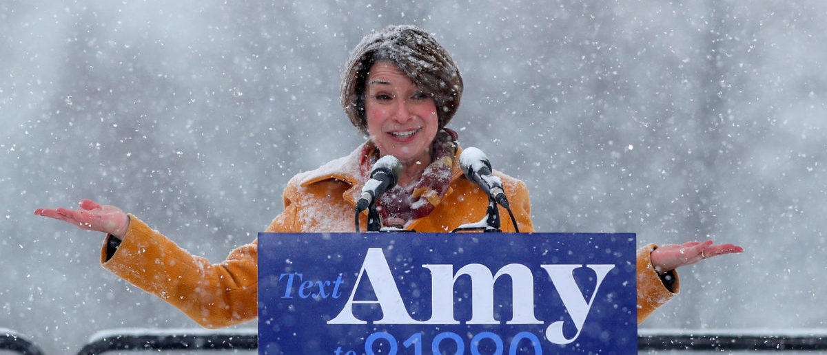 U.S. Senator Amy Klobuchar declares her candidacy for the 2020 Democratic presidential nomination in Minneapolis, Minnesota, U.S., February 10, 2019. REUTERS/Eric Miller