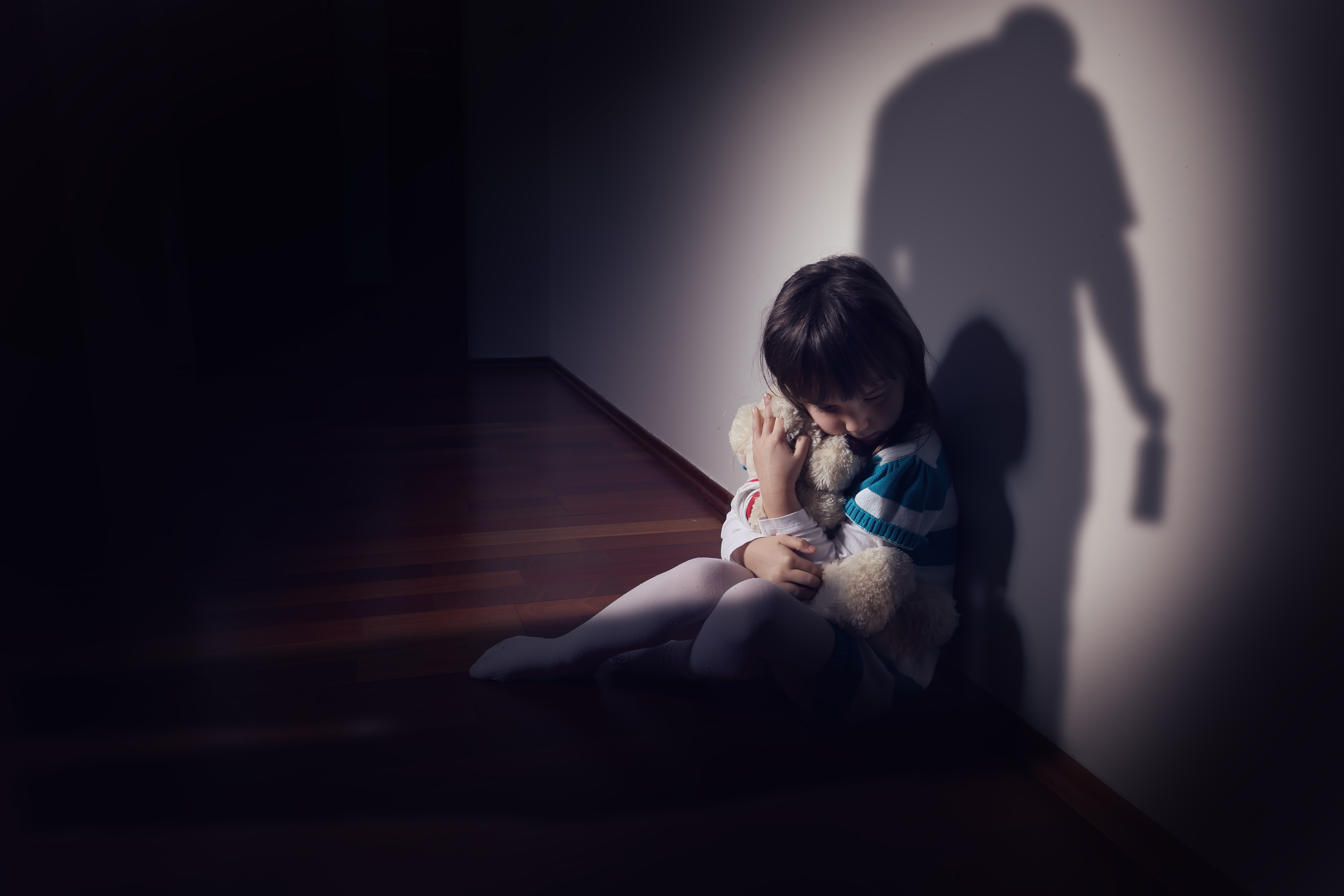 Pictured is an abused child. SHUTTERSTOCK/ambrozinio 