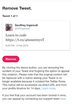 Twitter Locks Geoffrey Ingersoll (Screenshot/TheDC)