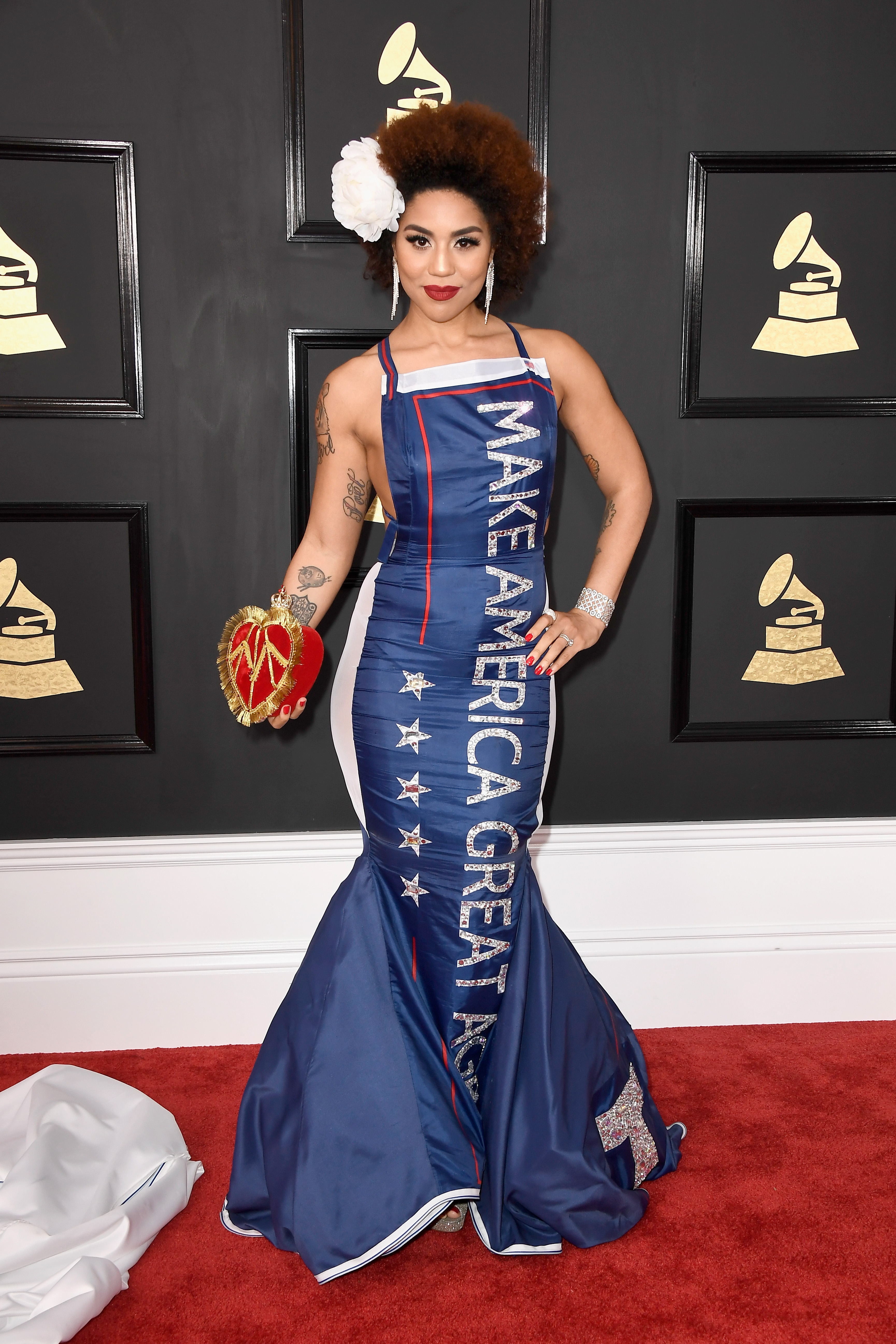 Singer Joy Villa attends The 59th GRAMMY Awards at STAPLES Center on February 12, 2017 in Los Angeles, California. Photo by Frazer Harrison/Getty Images