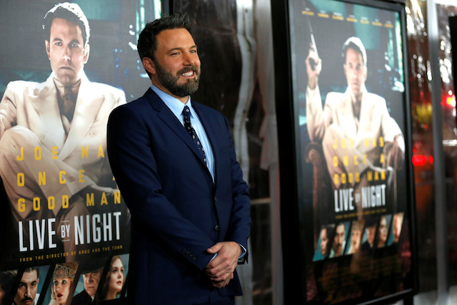 Director and cast member Ben Affleck poses at the premiere of "Live by Night" in Hollywood, California U.S., January 9, 2017. REUTERS/Mario Anzuoni
