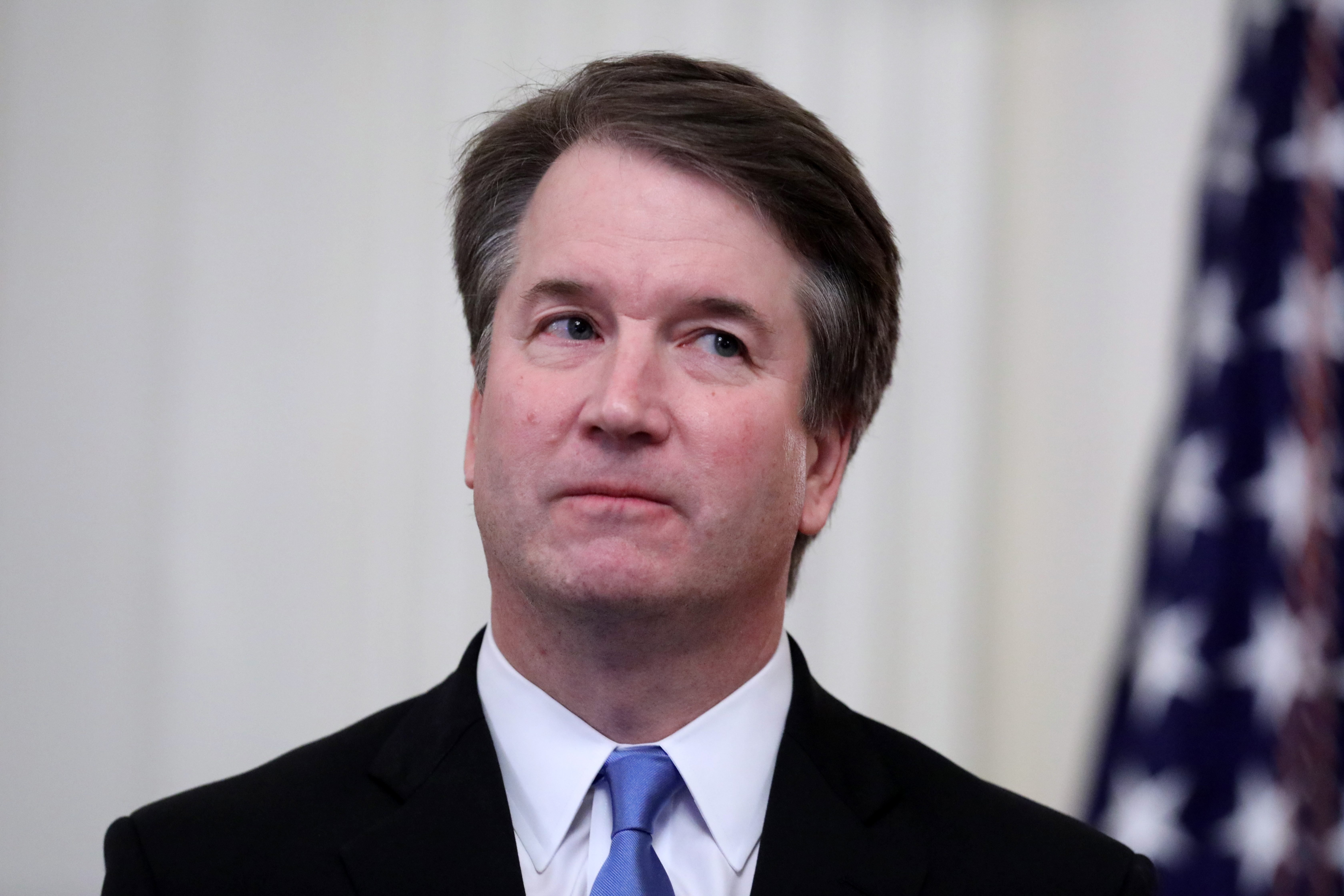 Justice Brett Kavanaugh attends his ceremonial swearing at the White House on October 8, 2018. (Chip Somodevilla/Getty Images)