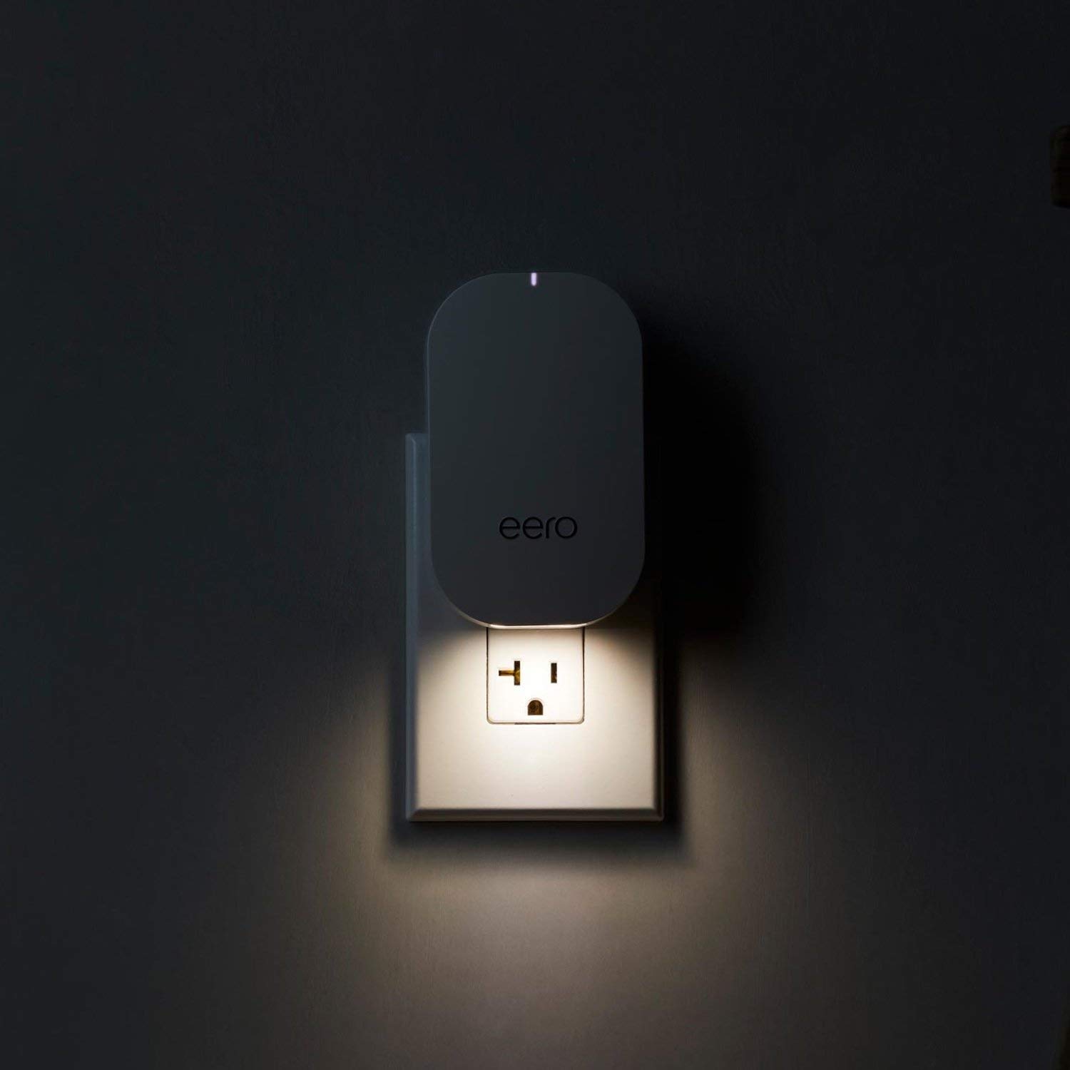 Forget about extra cables or phone lines, this eero WiFi system can be connected via a normal outlet (Photo via Amazon) 