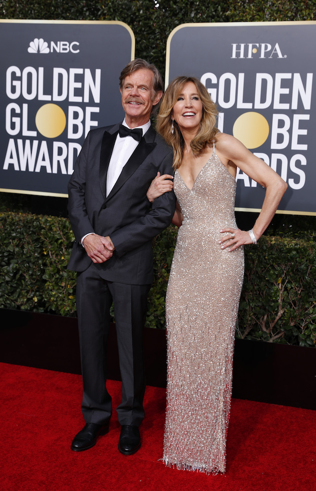 76th Golden Globe Awards - Arrivals - Beverly Hills, California, U.S., January 6, 2019 - William H. Macy and Felicity Huffman. REUTERS/Mike Blake 