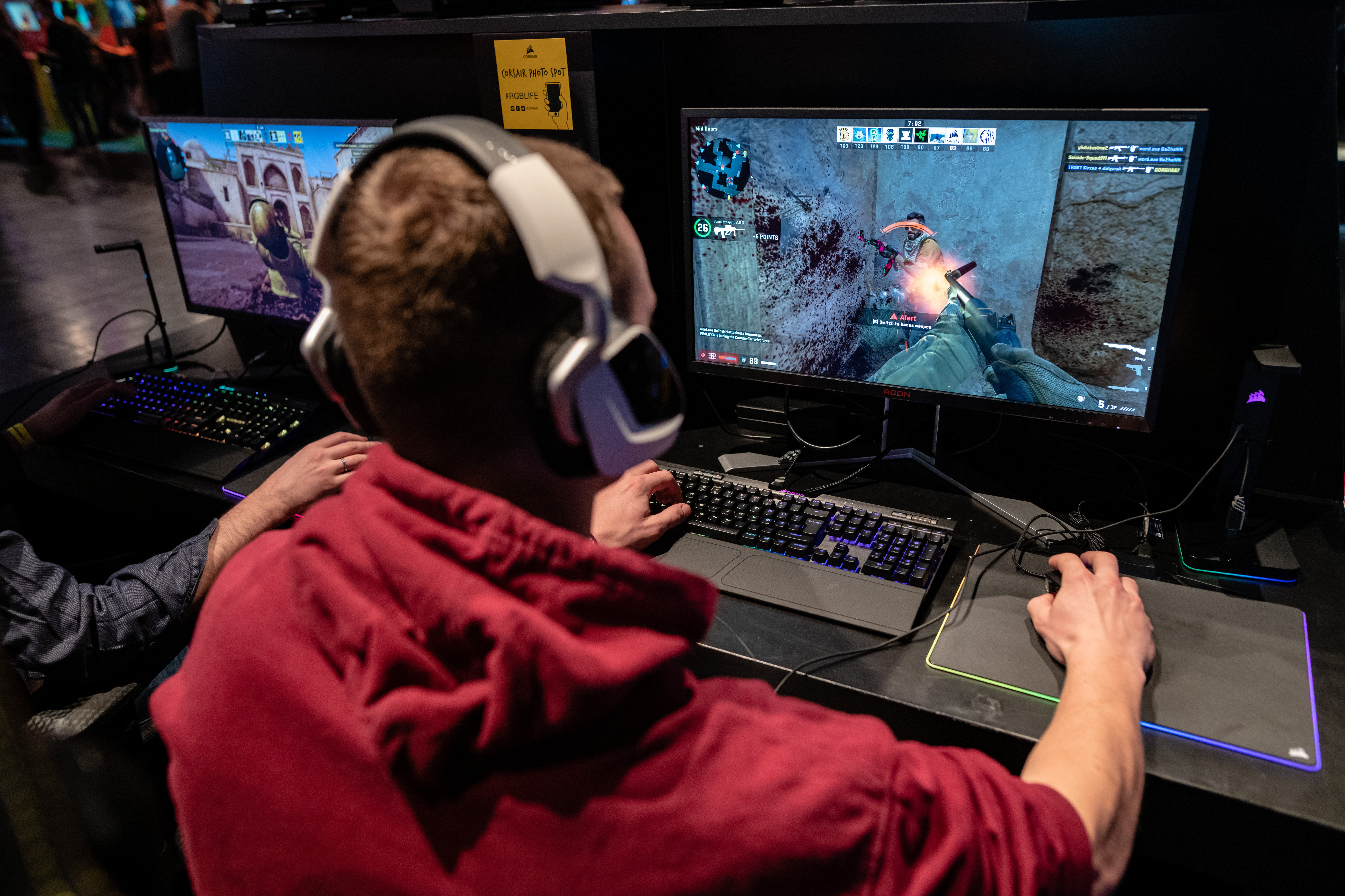 LEIPZIG, GERMANY - FEBRUARY 15: A participant sits at a computer monitor to play a video game at the 2019 DreamHack video gaming festival on February 15, 2019 in Leipzig, Germany.. (Jens Schlueter/Getty Images)