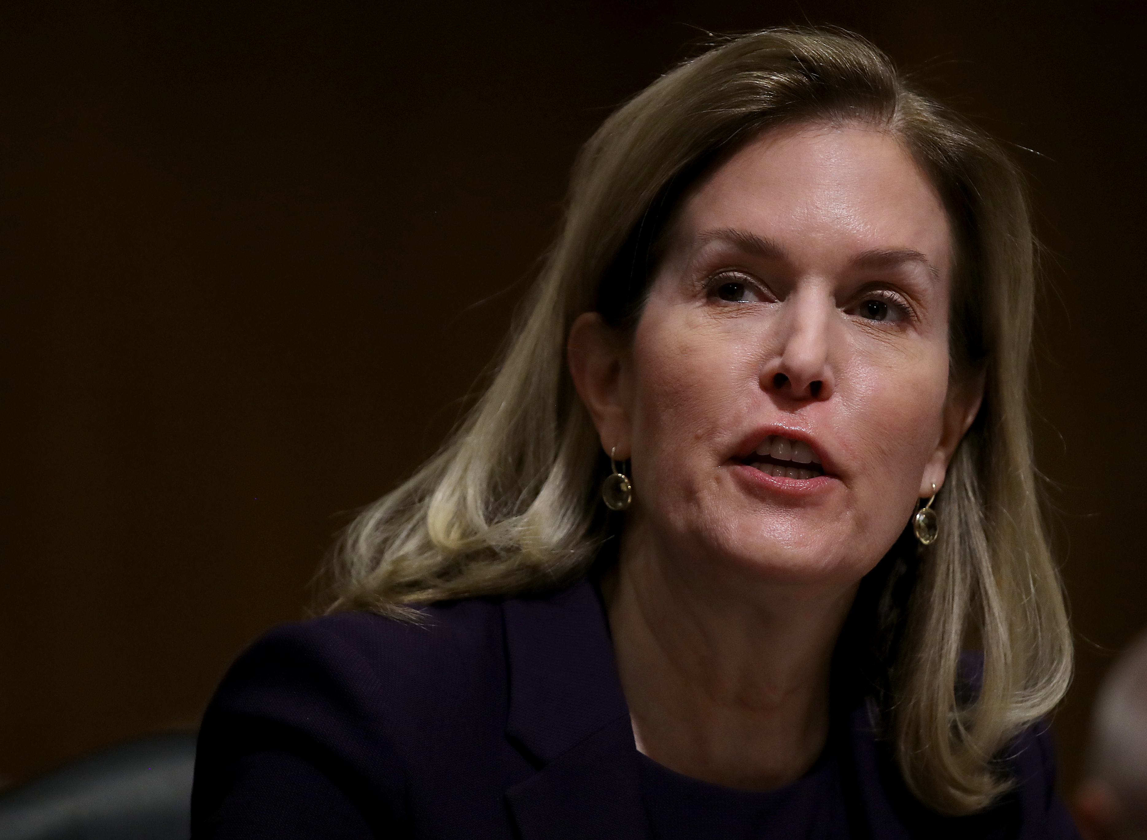 Jennifer Taubert, executive vice president and worldwide chairman of Janssen Pharmaceuticals, Johnson & Johnson, testifies before the Senate Finance Committee on "Drug Pricing in America: A Prescription for Change, Part II" February 26, 2019 in Washington, DC. (Photo by Win McNamee/Getty Images)