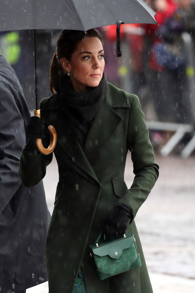 Catherine, Duchess of Cambridge arrives in Blackpool on March 06, 2019 in Blackpool, England. The Duke and Duchess of Cambridge were invited by Blackpool council to visit a street in Blackpool that demonstrates the housing problems faced in that town. (Photo by Chris Jackson/Getty Images)