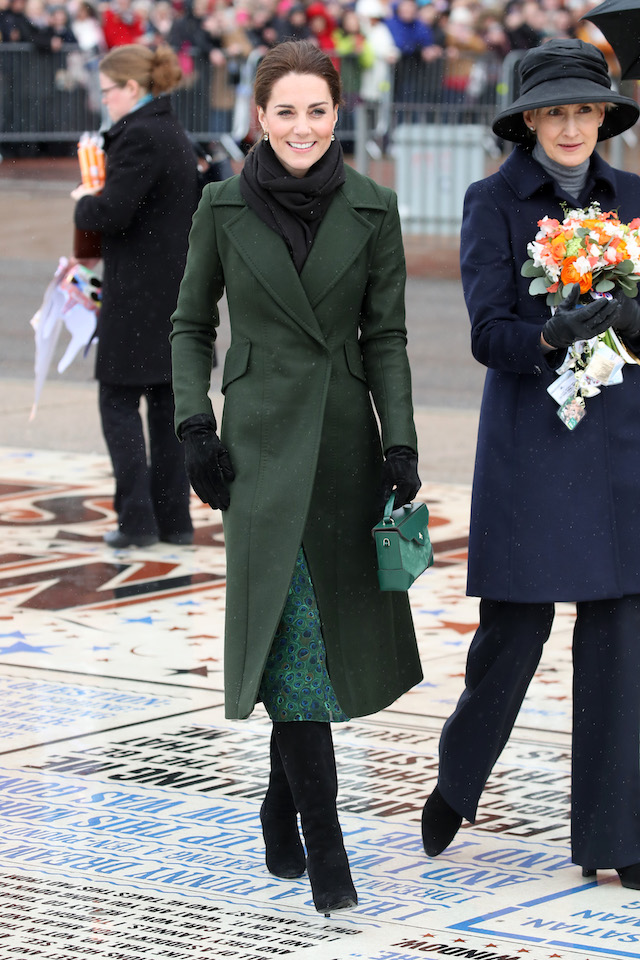 Catherine, Duchess of Cambridge smiles during a walkabout on March 06, 2019 in Blackpool, England. The Duke and Duchess of Cambridge were invited by Blackpool council to visit a street in Blackpool that demonstrates the housing problems faced in that town. (Photo by Chris Jackson/Getty Images)