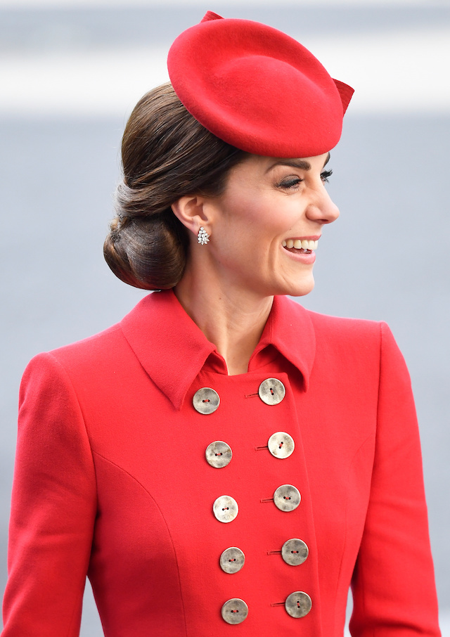 Catherine, Duchess of Cambridge arrives for the Commonwealth Service at Westminster Abbey, on Commonwealth Day, in London, Britain March 11, 2019. REUTERS/Toby Melville